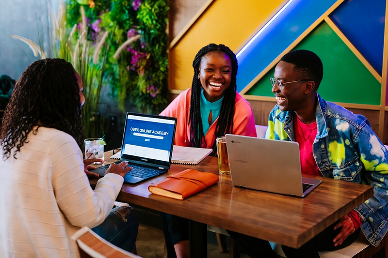 Students learning at Obex Academy